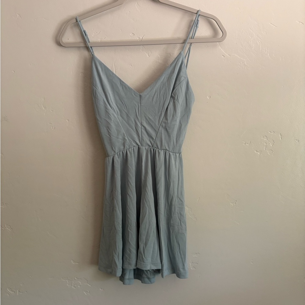 Love Tree Light Blue Mini Romper